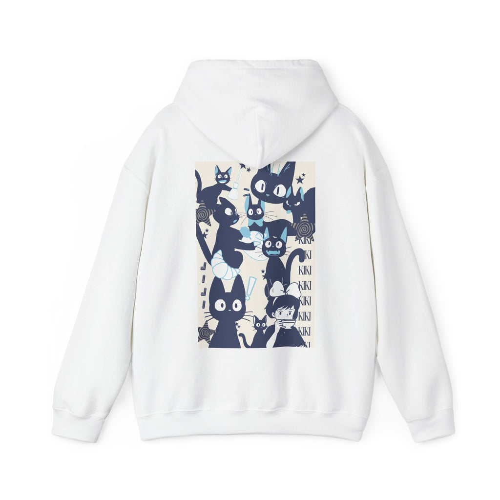 Cat Collage Hoodie - White