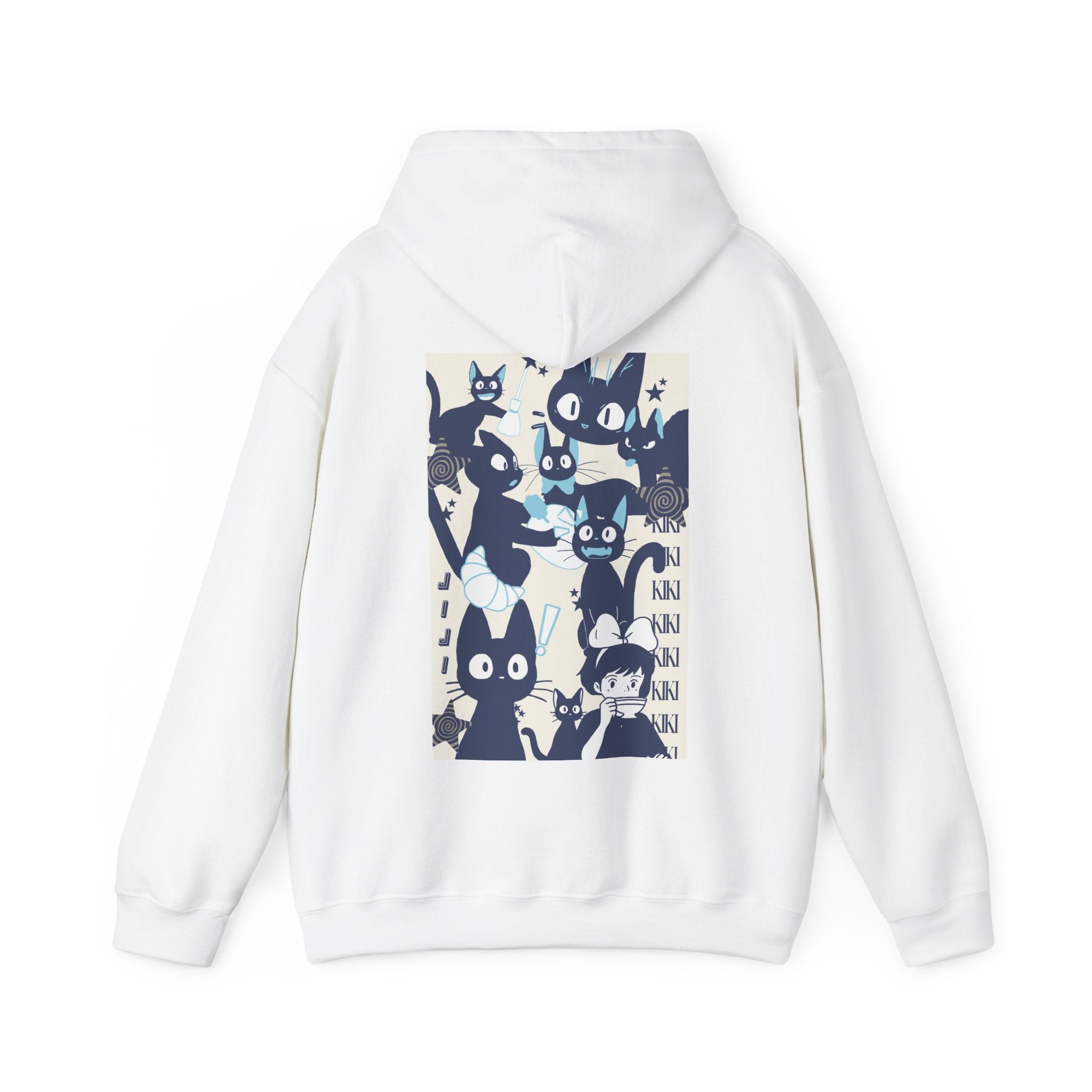 Cat Collage Hoodie - White