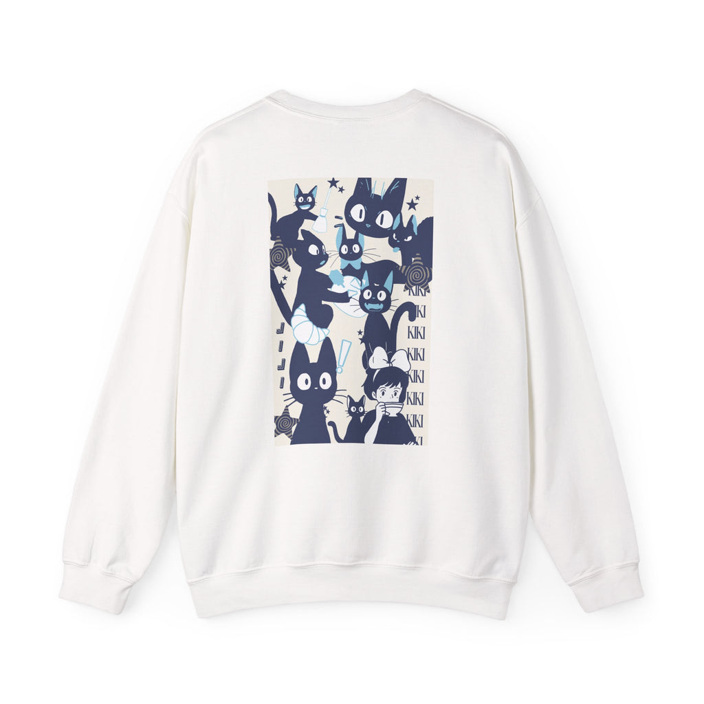 Cat Collage Crewneck - White