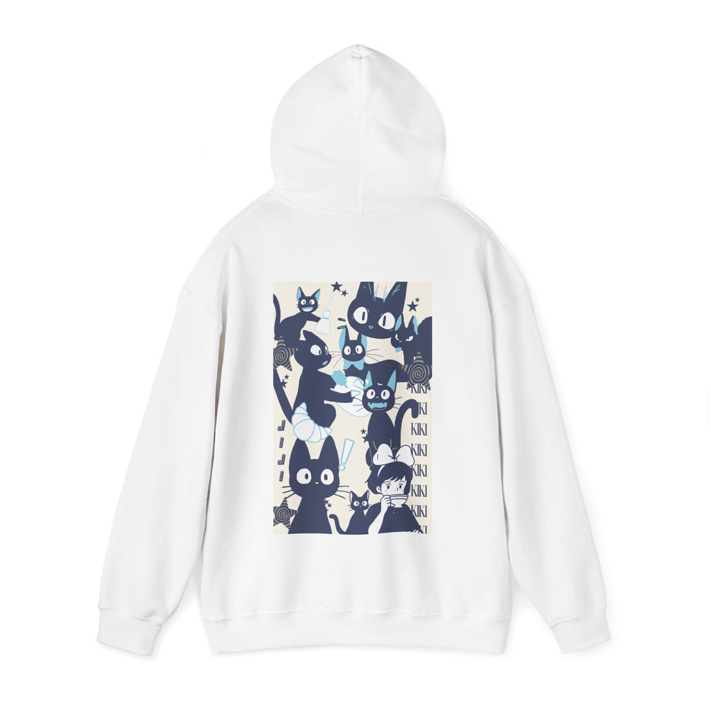 Cat Collage Hoodie - White