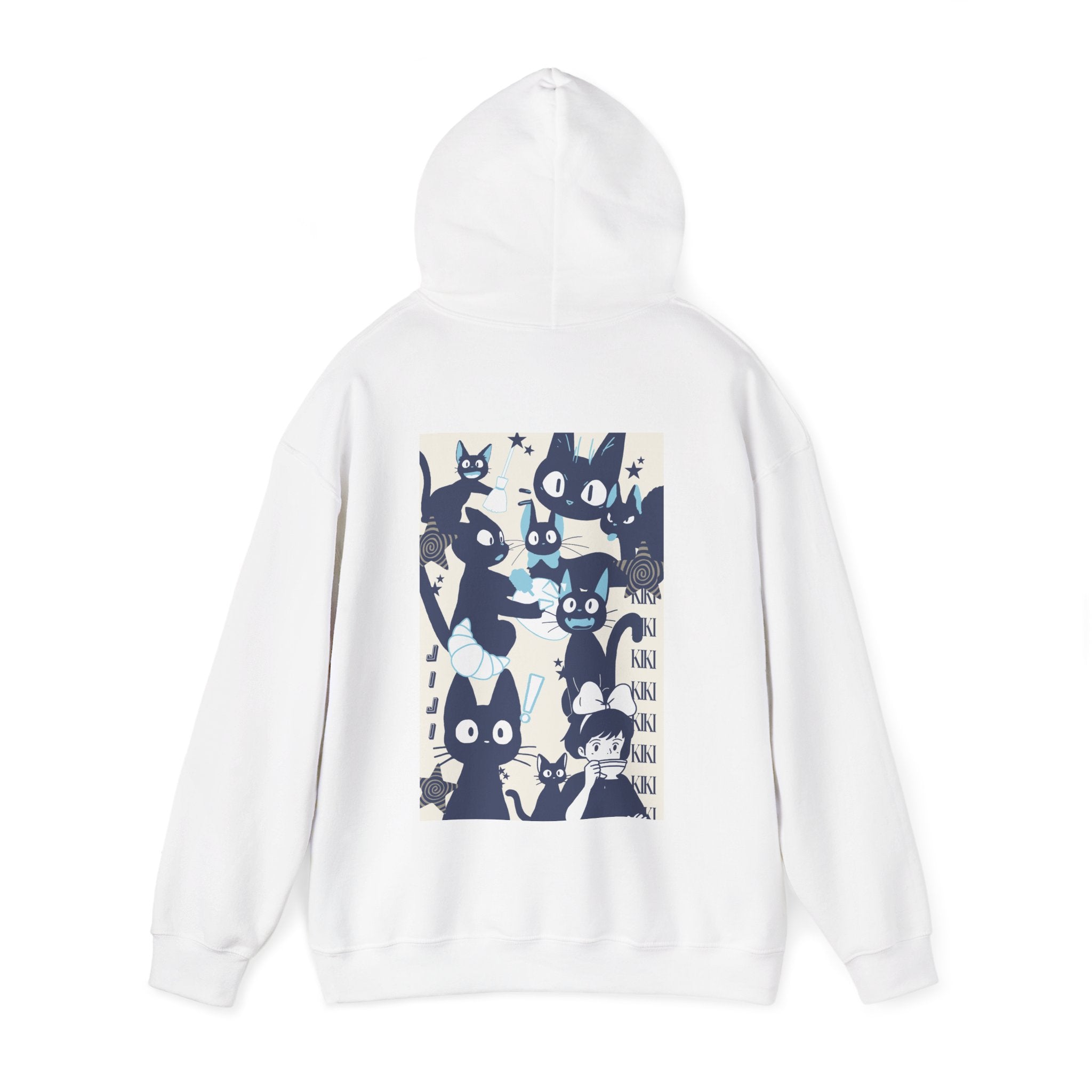 Cat Collage Hoodie - White