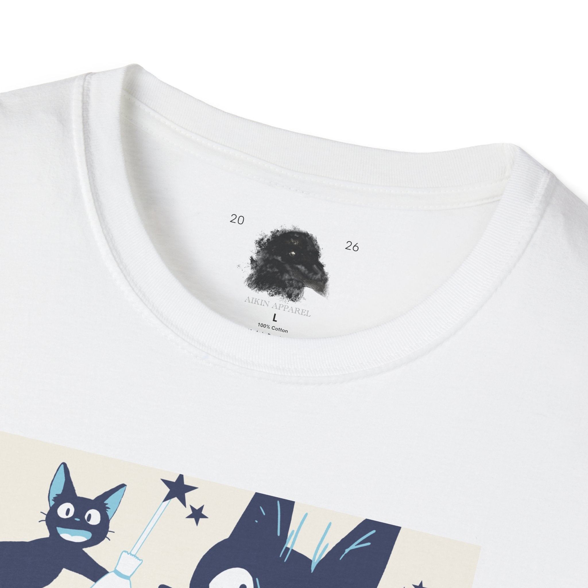 Cat Collage Graphic Tee - White